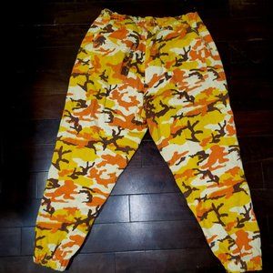 Yellow and Orange Camo Pants